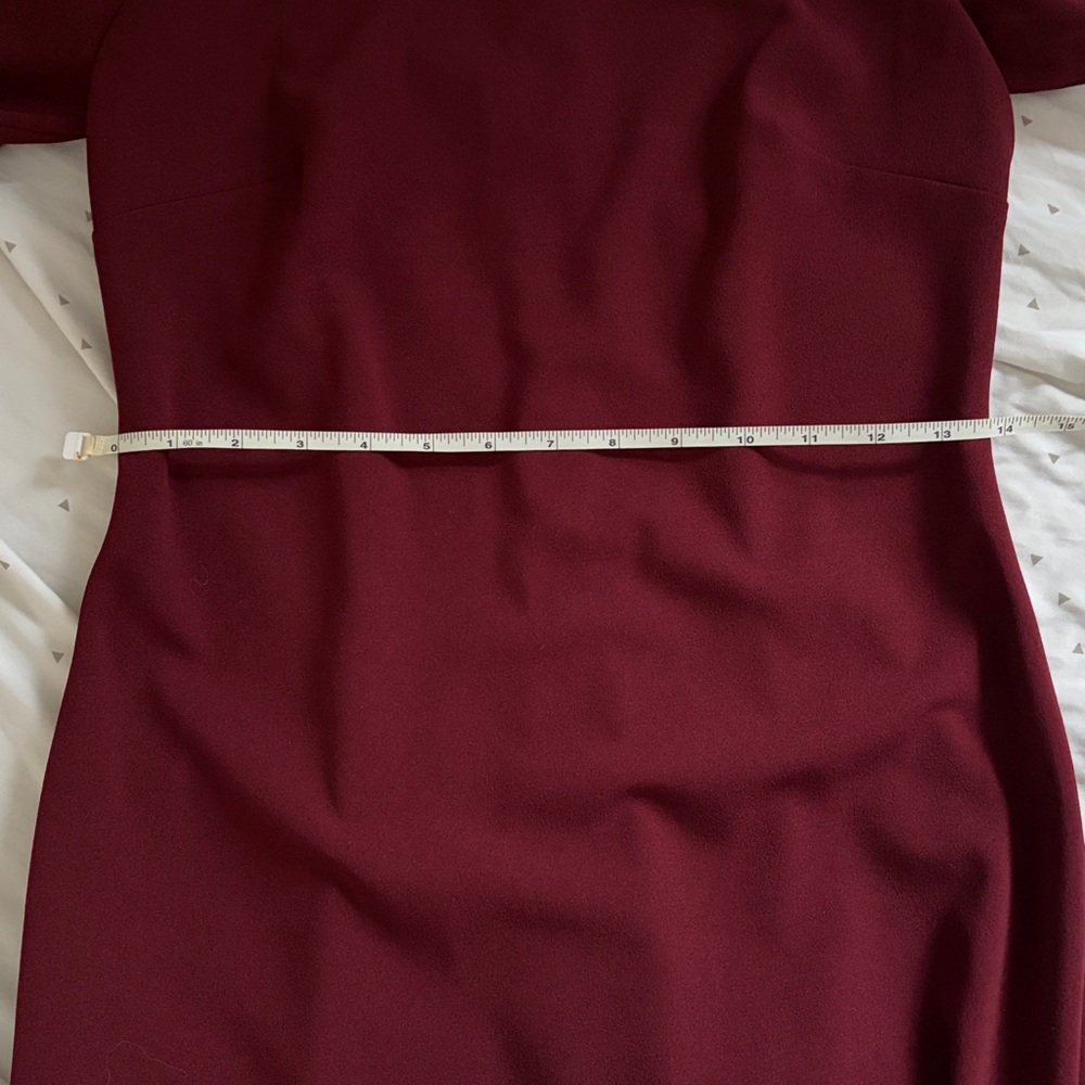 Calvin Klein Burgundy Long Sleeve Dress - Picture 4 of 6